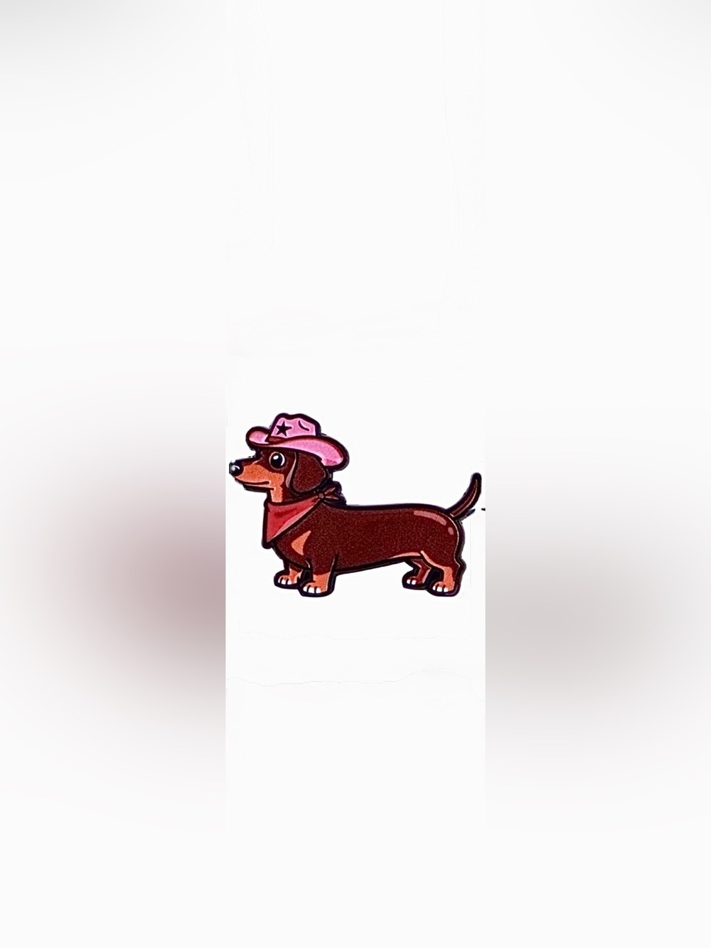 Dachshund Metal & Enamel Pin w/Butterfly Clasp, Backpacks, Bags, Purses & Hats